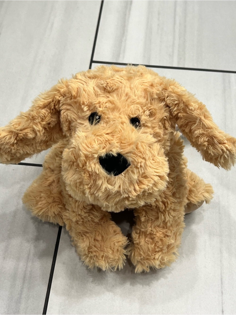 Warmies Intelex Plush Golden Doodle Dog Stuffed Animal Heat Cool Weighted 11"